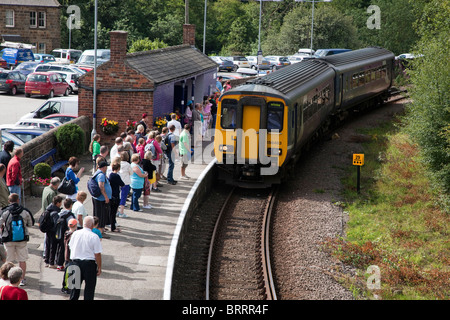 Nördliche Lokalbahn Abholer in Grosmont auf der Middlesbrough zu Whitby Linie Stockfoto