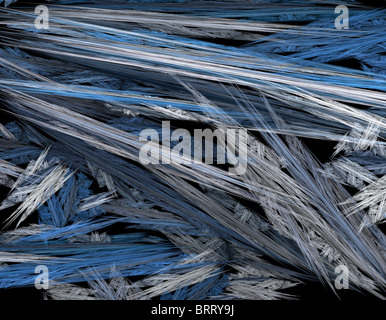 bunte abstrakte chaotische Fractal Designs über schwarz Stockfoto