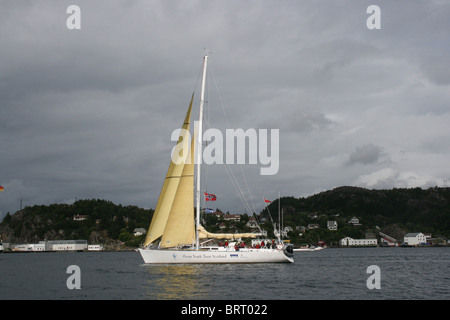 Alba-Explorer, der große Schiffe Rennen 2008, Bergen Stockfoto