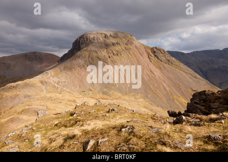 Great Gable von Kirk fiel, Lake District, Cumbria. Stockfoto