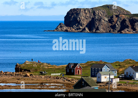 Küste in der Nähe von Durrell auf Südinsel Twillingate Neufundland, Canada.Taken von Durrell Museum mit Blick auf Französisch Kopf Stockfoto