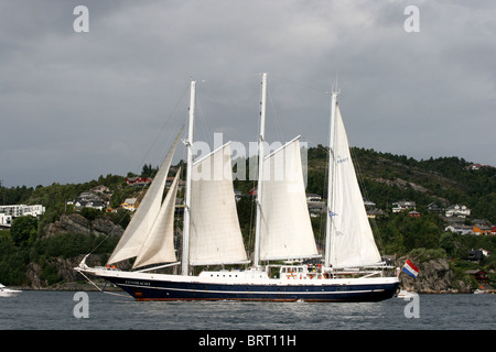 Eenderacht, der große Schiffe Rennen 2008, Bergen Stockfoto