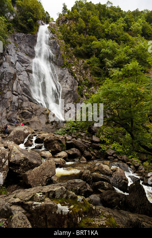 Aber Falls (Rhaeadr Fawr), North Wales, UK. Stockfoto
