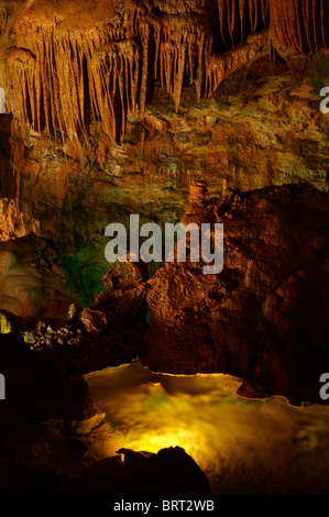 Mira de Aire Höhlen, Portugal Stockfoto