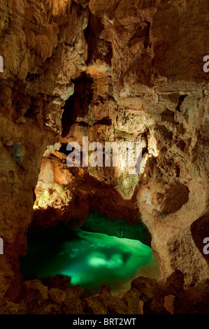 Mira de Aire Höhlen, Portugal Stockfoto