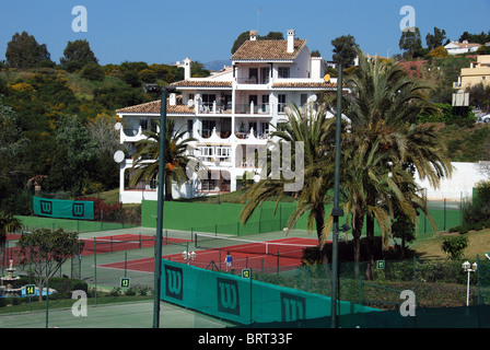 Die Azteken Country Club Riviera del Sol, Mijas Costa, Costa Del Sol; Provinz Malaga, Andalusien, Spanien, Westeuropa. Stockfoto