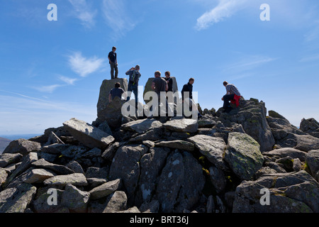 Tryfan Gipfel, Snowdonia, North Wales, UK Stockfoto