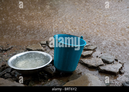 Regen in Freetown, Sierra Leone, Westafrika Stockfoto