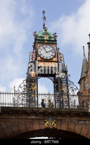 Eastgate Clock Chester England UK Stockfoto