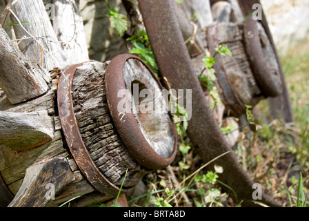 Alte Hof Cartwheels.  Landschaftsbild Stockfoto