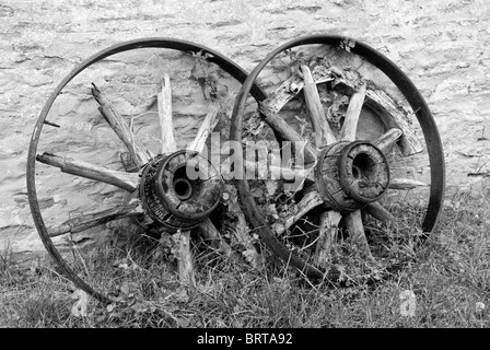 Alte Hof Cartwheels.  Landschaftsbild Stockfoto