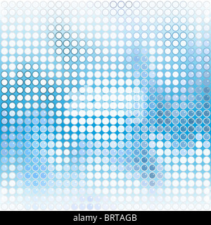 Abstrakt dargestellten Hintergrund blaue und weiße Kreise Stockfoto