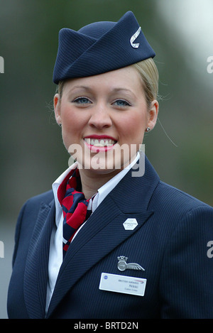 British Airways Air Stewardess. Bild von James Boardman Stockfoto