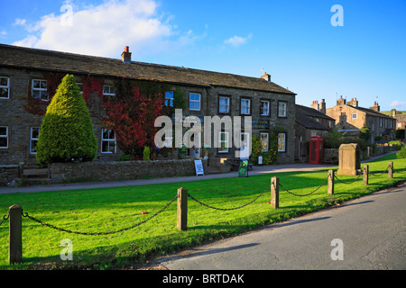 Burnsall Dorfanger, Yorkshire Dales National Park, North Yorkshire, England, UK. Stockfoto