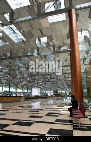 Eine Ansicht des Terminal 3 am Flughafen Singapur Changi Stockfoto