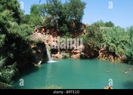 Pego do Inferno Wasserfall Tavira Algarve Stockfoto