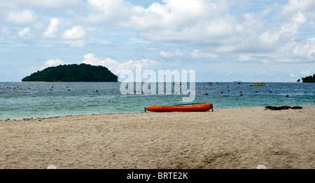 Einen Blick auf Manukan Island in der Nähe von Kota Kinabalu in Sabah, Malaysia getragen Stockfoto