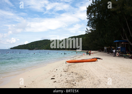 Einen Blick auf Manukan Island in der Nähe von Kota Kinabalu in Sabah, Malaysia getragen Stockfoto