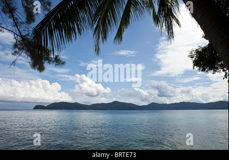 Einen Blick auf Manukan Island in der Nähe von Kota Kinabalu in Sabah, Malaysia getragen Stockfoto