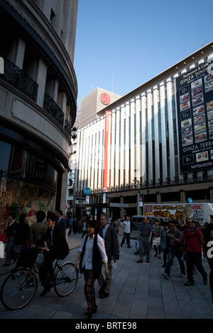 Ginza MItsukoshi Kaufhaus. Stockfoto