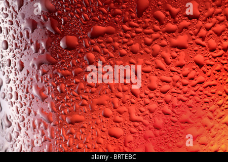 Schuss von frostigen Bierglas hautnah. Stockfoto