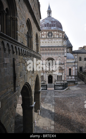 Die Cappella Colleoni (Colleoni Kapelle) ist eine Kirche/Mausoleum in Bergamo, Norditalien. Stockfoto