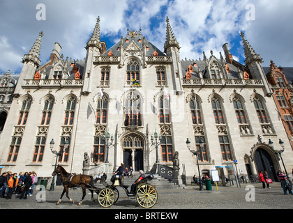 Provincial Administration Building, Grand Place, Brügge, Belgien, Europa Stockfoto