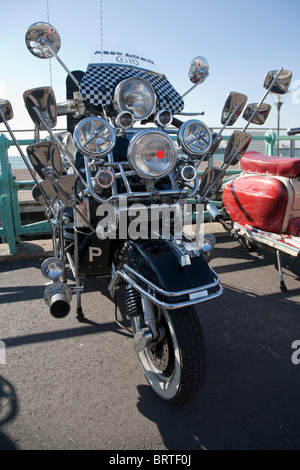 Brightonia 2010, Brighton Seafront Biker übernommen Stockfoto