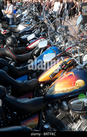 Brightonia 2010, Brighton Seafront Biker übernommen Stockfoto