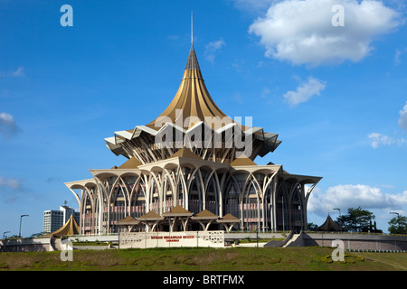 Sarawak State Legislative Assembly Building sieht in Kuching, Borneo in Malaysia Stockfoto