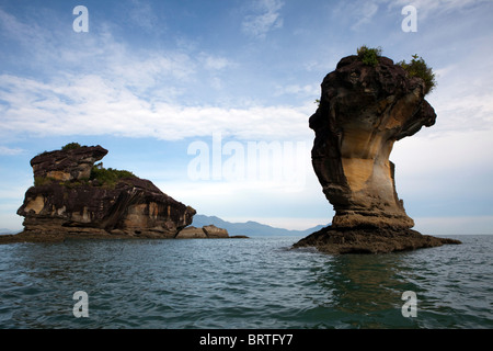 Die Seenlandschaft gilt im Bako Nationalpark in Borneo, Malaysia Stockfoto