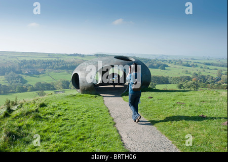 Pendle Atom Panoptikum in der Lancashire-Landschaft Stockfoto