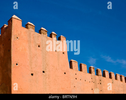 Die Stadtmauer, Marrakesch, Marokko Stockfoto