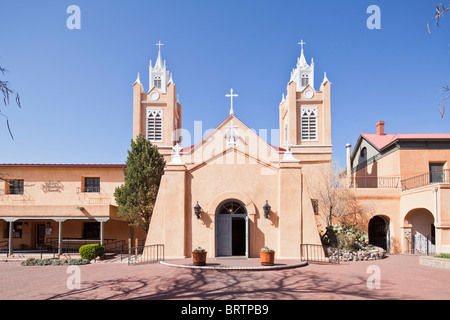 San Felipe De Neri Parish, Albuquerque, NM Stockfoto