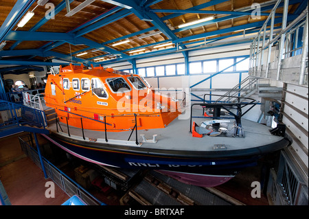 Die Rnlb Lester Tamar Klasse alle Wetter Rettungsboot stationiert Cromer, Norfolk, East Anglia, England. Stockfoto