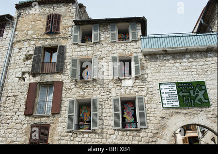 Vence ist nur im inland an der Cote d ' Azur und ein Paradies für Künstler in der Provence Stockfoto