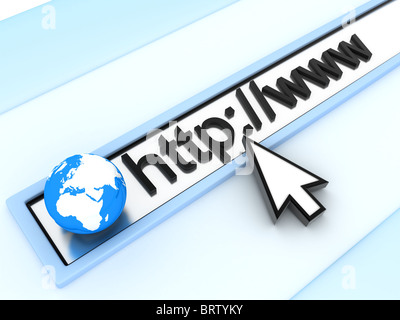 abstrakte Assress Linie. (fertig in 3d) Stockfoto