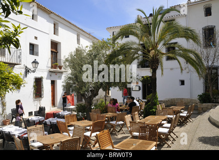 Restaurants in Altea, Costa Blanca, Spanien Stockfoto