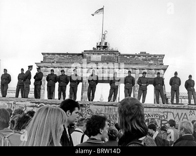Fall der Berliner Mauer, Sonntag, 12. November 1989 Stockfoto