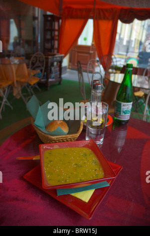 Dahl-Linsensuppe Mitteleuropas ein vegetarisches Restaurant Moskau Russland Stockfoto