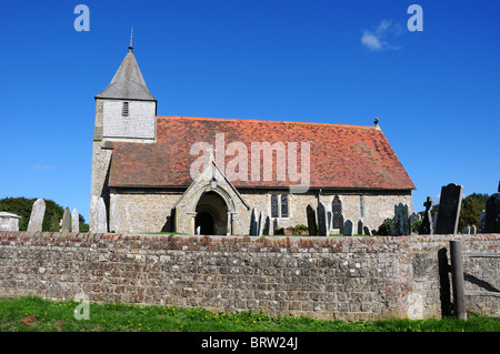 Dreizehnten Jahrhundert Kirche des Heiligen Nikolaus, West Itchenor. West Sussex England Stockfoto