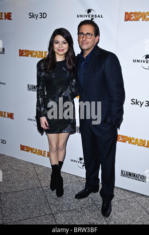 Miranda Cosgrove und Steve Carell besucht die UK Premiere von Despicable Me am The Empire Leicester Square, London, 11 Oktober 20 Stockfoto