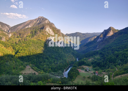 Schlucht der Tara in Montenegro, Europäische tiefste Schlucht. Stockfoto