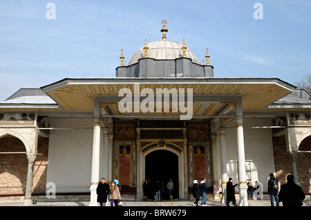 Topkapi Palast osmanischen Sultan Residenz Istanbul Türkei Tor der Glückseligkeit Stockfoto