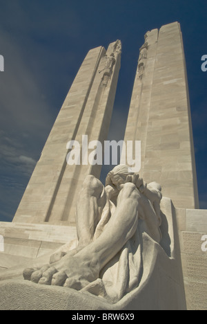 Die Canadian National Vimy Memorial ist eine Gedenkstätte in Frankreich gewidmet dem Andenken von Canadian Expeditionary Force Mitglieder Stockfoto