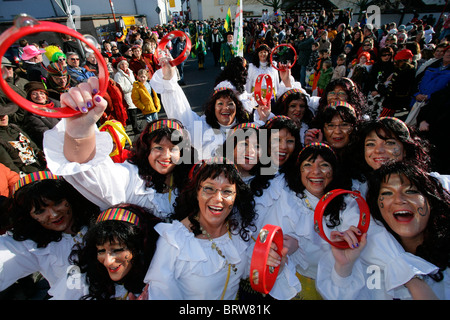 Karneval, Fett Donnerstag in Weitersburg, Rheinland-Pfalz, Deutschland, Europa Stockfoto