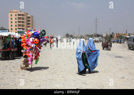 Ballon-Verkäufer in kabul Stockfoto