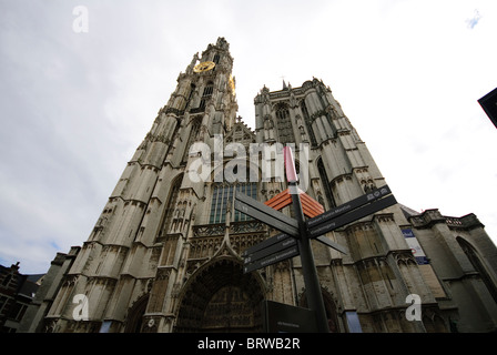 Kathedrale von Antwerpen, der Kathedrale unserer lieben Frau Stockfoto