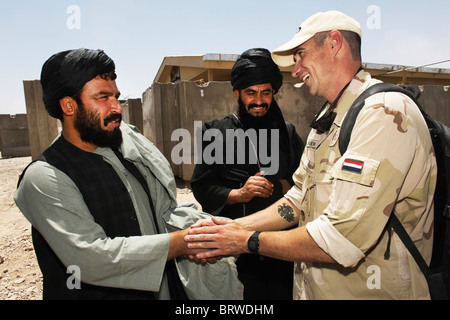 Farewel der niederländischen Truppen in afghanistan Stockfoto