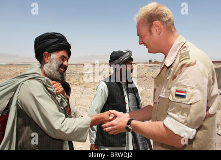 Farewel der niederländischen Truppen in afghanistan Stockfoto